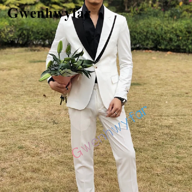 Белые мужские костюмы Gwenhwyfar на заказ, 2 предмета, свадебный смокинг для выпускного вечера, блейзер для шафера, модные мужские деловые костюмы для вечеринок
Белые мужские костюмы Gwenhwyfar на заказ, 2 предмета, свадебный смокинг для выпускного вечера, блейзер для шафера, модные мужские деловые костюмы для вечеринок