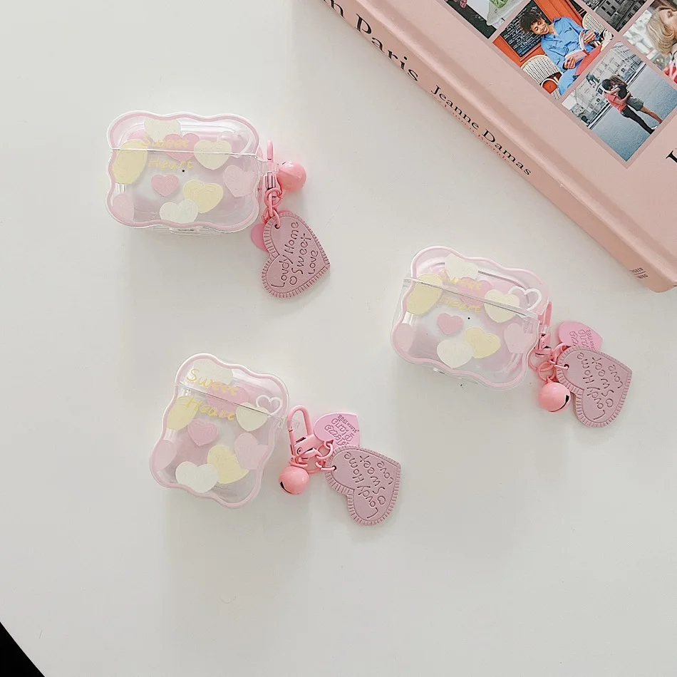 Cute love Cover For apple AirPods Pro Case soft shell with keychain Earphone Case airpod 2 case box airpods 3 fundas
Cute love Cover For apple AirPods Pro Case soft shell with keychain Earphone Case airpod 2 case box airpods 3 fundas