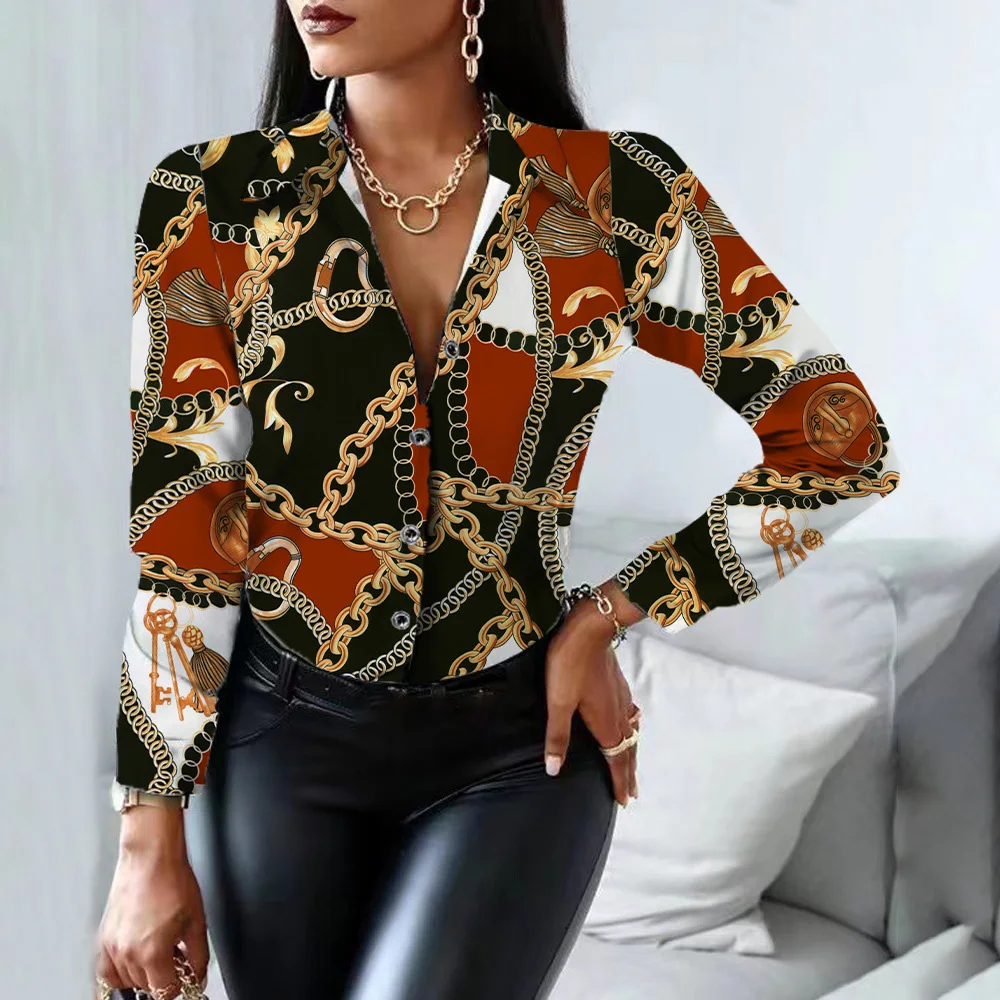 Summer Print Shirts For Women 2022 Fashion Long Sleeve Top Floral Blouse Femme Blouses Or Tops For Woman Office Wear Casual Tops
Summer Print Shirts For Women 2022 Fashion Long Sleeve Top Floral Blouse Femme Blouses Or Tops For Woman Office Wear Casual Tops