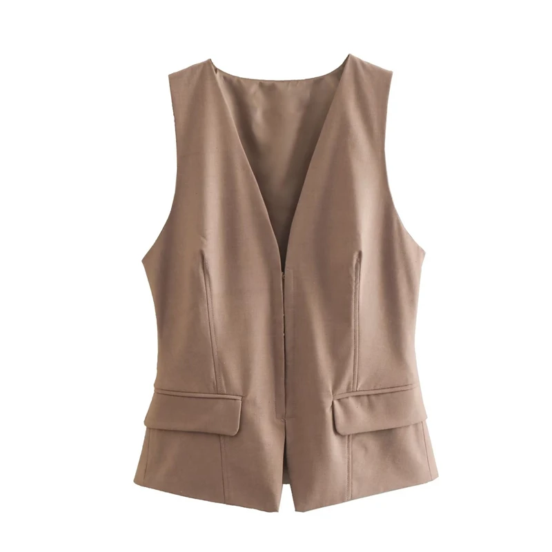 2022 women's autumn and winter new fashion retro v-neck sleeveless corset style vest
2022 women's autumn and winter new fashion retro v-neck sleeveless corset style vest