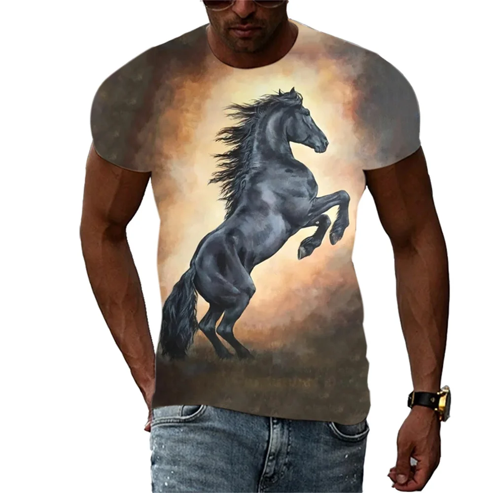 New Fashion Animal Horse t shirt for men Summer Casual 3D Print graphic t shirts Personality Trend Hip Hop short sleeve t-shirts
New Fashion Animal Horse t shirt for men Summer Casual 3D Print graphic t shirts Personality Trend Hip Hop short sleeve t-shirts