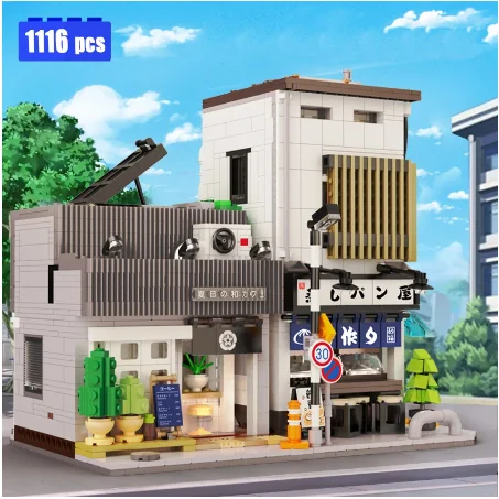 Creative City Street View Japanese Style Summer Breeze Coffee Shop House Store Model with Light Building Blocks Toys Kids Gift
Creative City Street View Japanese Style Summer Breeze Coffee Shop House Store Model with Light Building Blocks Toys Kids Gift