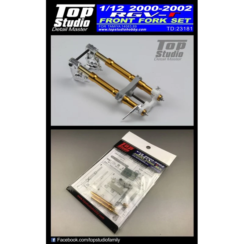 Top Studio TD23181 1/12 00-02(XR89) RGV-r Front Fork Detail-up Set Model Car Motorcycles Modifications For Assembly Model
Top Studio TD23181 1/12 00-02(XR89) RGV-r Front Fork Detail-up Set Model Car Motorcycles Modifications For Assembly Model