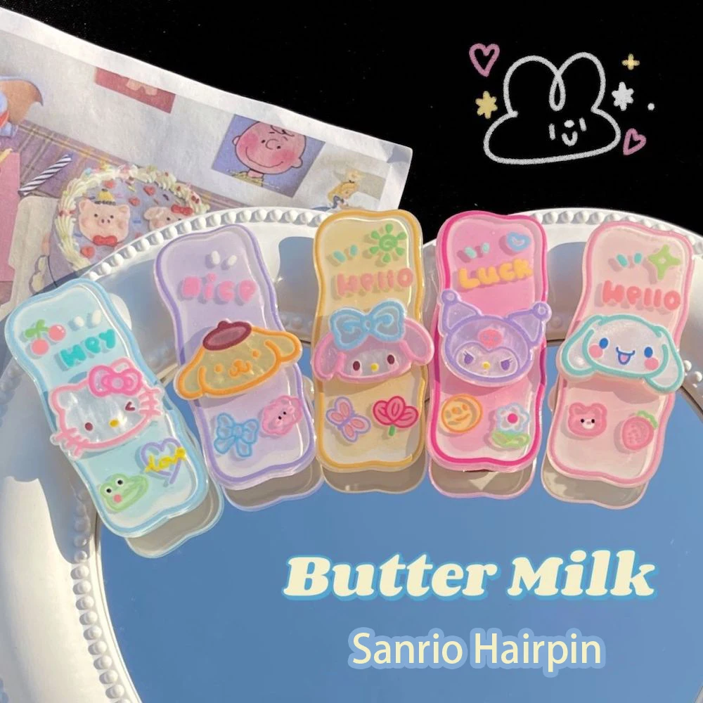 Sanrio Kawaii Hello Kitty Kuromi Cinnamoroll MyMelody Hair Clip Cute Anime Cartoon BB Clip Barrettes Kids Bangs Hair Accessories
Sanrio Kawaii Hello Kitty Kuromi Cinnamoroll MyMelody Hair Clip Cute Anime Cartoon BB Clip Barrettes Kids Bangs Hair Accessories