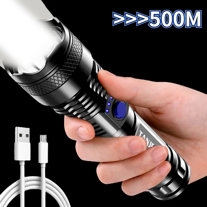 

Emergency Handheld Flashlights For Household Water Resistant Extremely Bright LED Flash Light for Camping Survival and Emergency