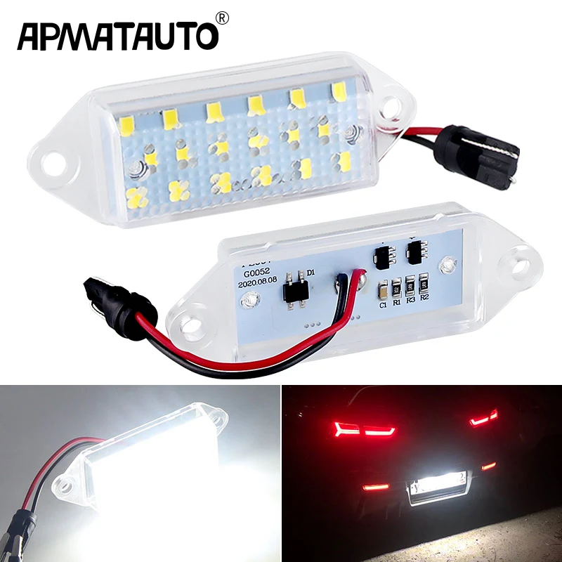 2PCS Canbus LED Car Number License Plate Light White for Mitsubishi Lancer EVO VIII 2004-2008 EVO X 2008-2018 8341A099 MB596500
2PCS Canbus LED Car Number License Plate Light White for Mitsubishi Lancer EVO VIII 2004-2008 EVO X 2008-2018 8341A099 MB596500