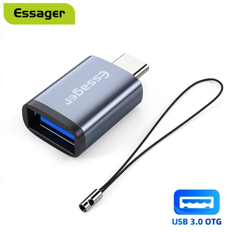 Essager Mini USB Type C Адаптер Type-C на USB3.0 OTG Разъем Мобильный телефон Универсальный конвертер Micro Type-C Male to USB 3.0
Essager Mini USB Type C Адаптер Type-C на USB3.0 OTG Разъем Мобильный телефон Универсальный конвертер Micro Type-C Male to USB 3.0