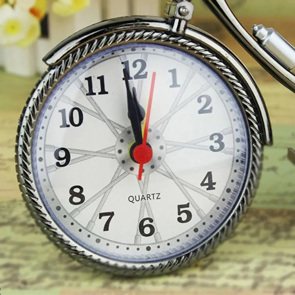 Creative Table Alarm Clock Vintage Home Decor Arabic Numeral Bicycle Shape Home Decor
Creative Table Alarm Clock Vintage Home Decor Arabic Numeral Bicycle Shape Home Decor