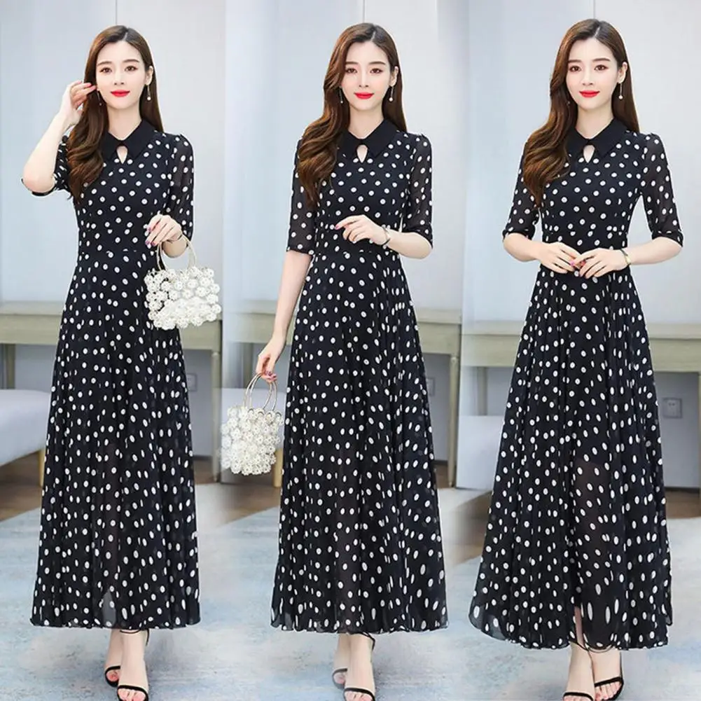 Women Summer Dress Contrast Color Dot Print Loose Half Sleeve Dress-up Double Layers See-through Lady Dress Female Clothes
Women Summer Dress Contrast Color Dot Print Loose Half Sleeve Dress-up Double Layers See-through Lady Dress Female Clothes