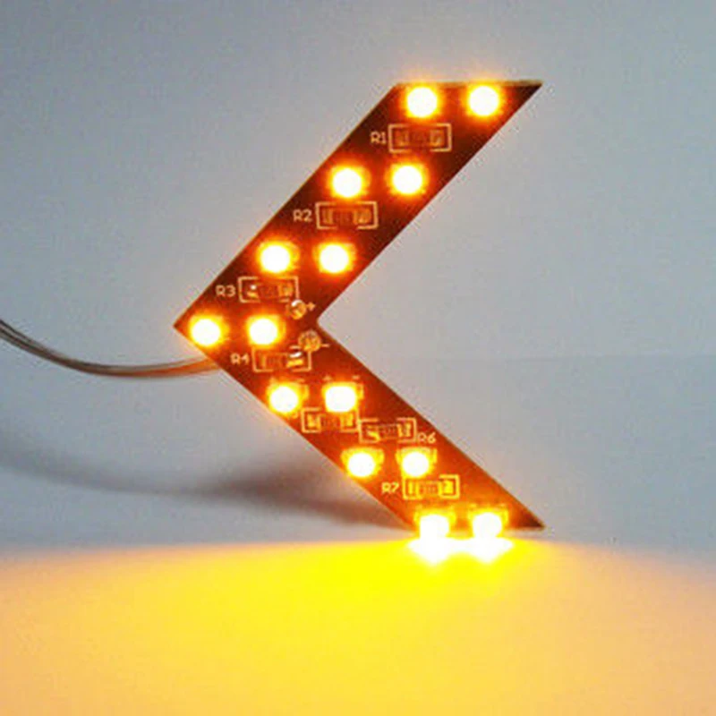 Brake Car Arrow Light Truck Motorcycle Scooters 14 SMD Windshield LED Lamp Panel Rear View Mirror Indicator DC12V
Brake Car Arrow Light Truck Motorcycle Scooters 14 SMD Windshield LED Lamp Panel Rear View Mirror Indicator DC12V
