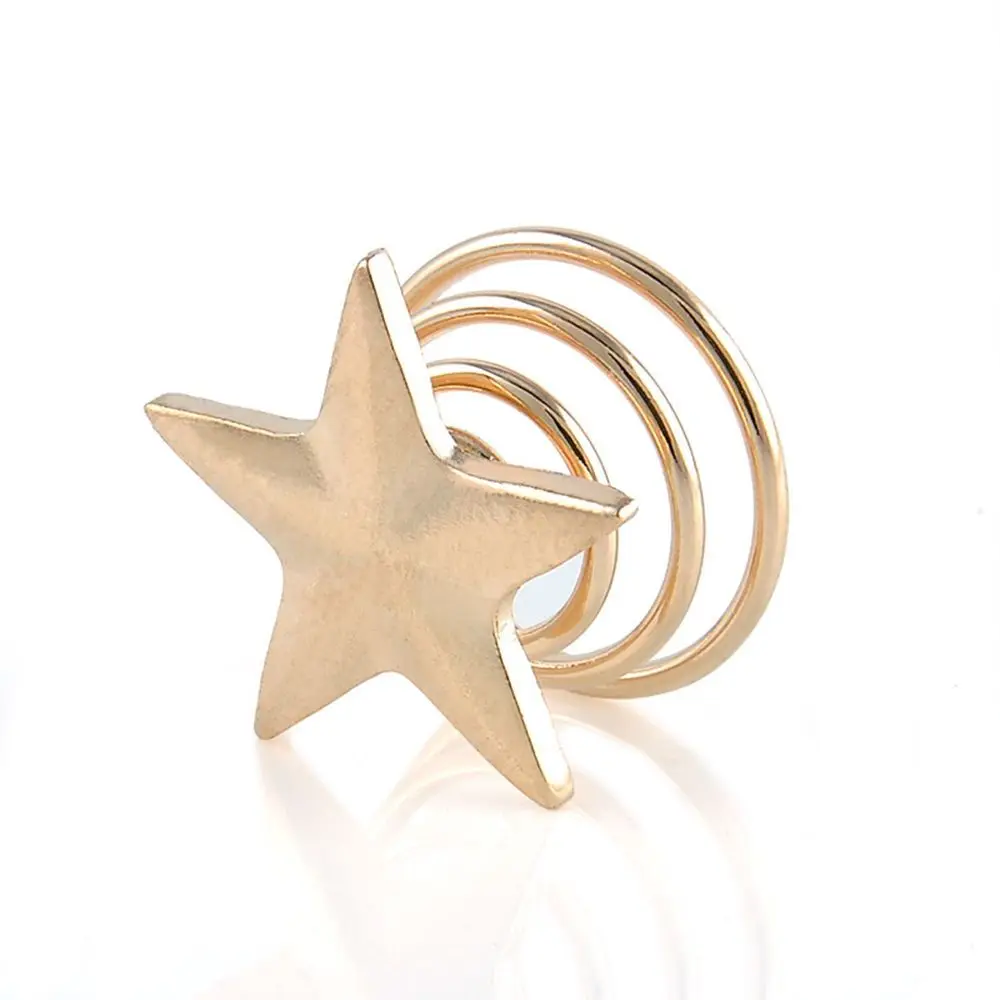 

Bridesmaid Gold Stick Wedding Hair Accessories Bridal Star Shaped Spiral Hair Clip Hairpin 5pcs