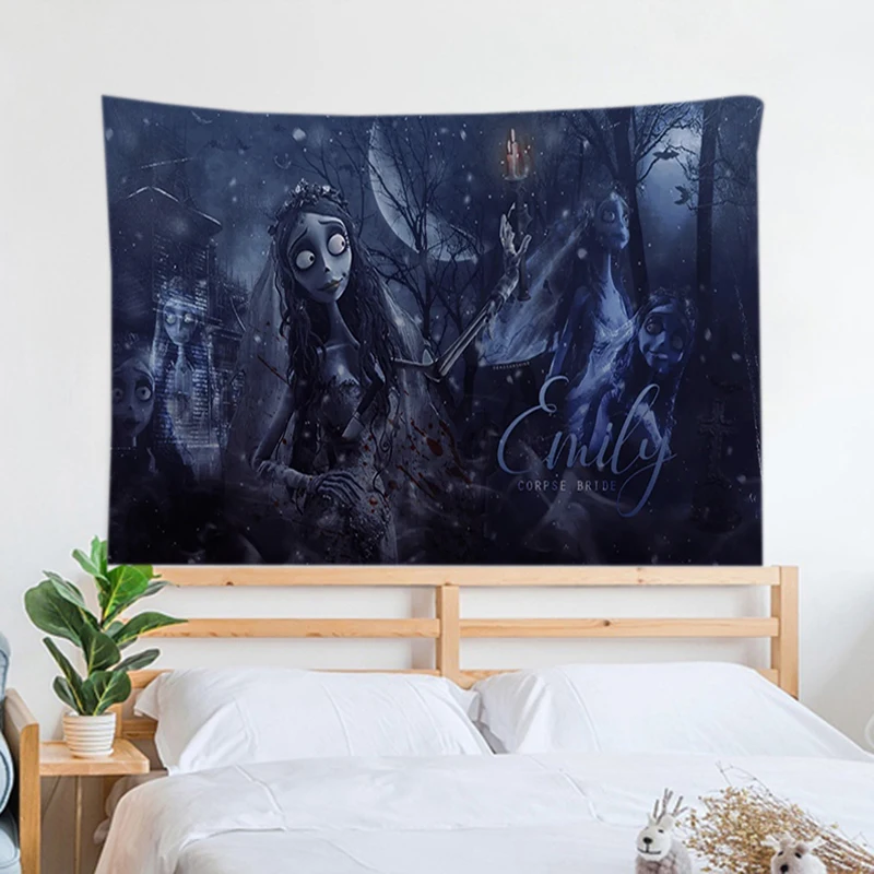 Fabric Tapestry for Wall Art C-corpse Bride Bedroom Decoration Aesthetic Room Decor Tapestries Home Decorations Tapries Decors
Fabric Tapestry for Wall Art C-corpse Bride Bedroom Decoration Aesthetic Room Decor Tapestries Home Decorations Tapries Decors