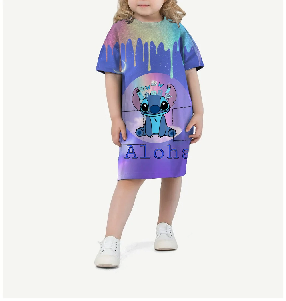 Summer Girls Stitch Dress Round Neck Print New Summer Princess Dress Casual Girls Pocket Dress Baby Girl Clothing
Summer Girls Stitch Dress Round Neck Print New Summer Princess Dress Casual Girls Pocket Dress Baby Girl Clothing