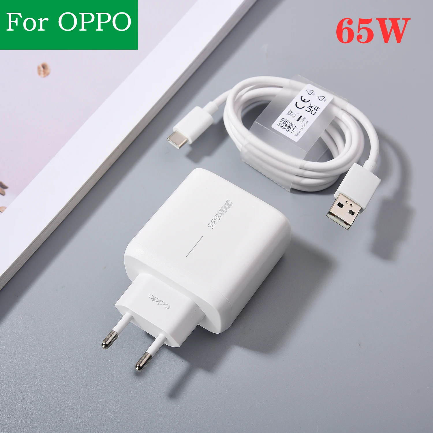 Original For OPPO Find X2 X3 Reno 5 6 7 8 9 Pro SE Charger 65W SuperVooc2.0 USB Fast Charge EU Power Adapter +1M 6A Type C Cable
Original For OPPO Find X2 X3 Reno 5 6 7 8 9 Pro SE Charger 65W SuperVooc2.0 USB Fast Charge EU Power Adapter +1M 6A Type C Cable