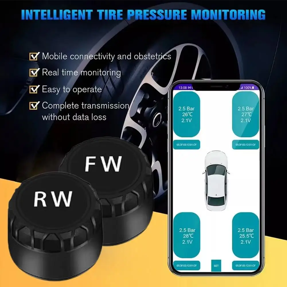 Система Контроля Давления В Шинах BT5.0 (TPMS) С 2 Внешними Датчиками
Система Контроля Давления В Шинах BT5.0 (TPMS) С 2 Внешними Датчиками