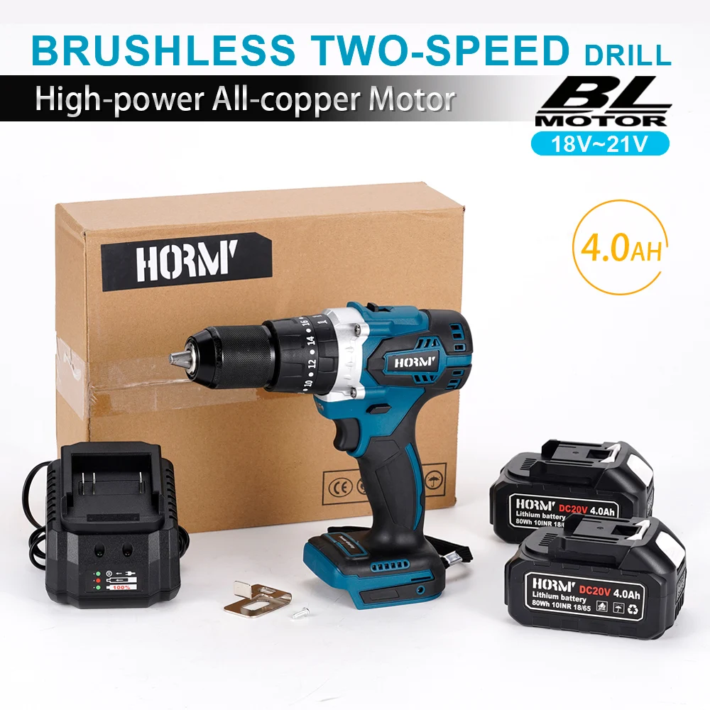 20V 3 in 1 Brushless Electric Impact Drill Cordless Hammer 13mm 100N.m Electric Screwdriver Driver Power Tool For Makita Battery
20V 3 in 1 Brushless Electric Impact Drill Cordless Hammer 13mm 100N.m Electric Screwdriver Driver Power Tool For Makita Battery