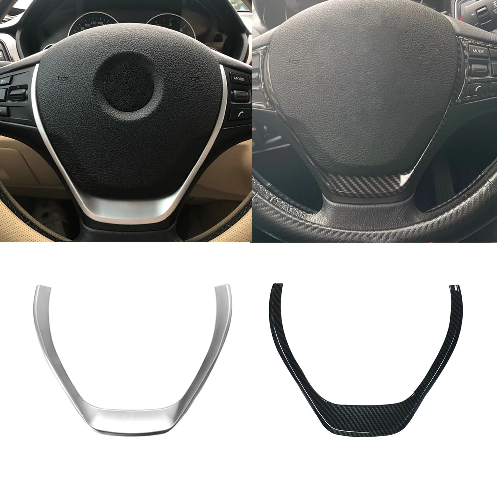 Car Carbon Fiber Steering Wheel Panel Frame Sticker Cover Interior Trim for BMW 1 3 Series F20 F30 F32 F34 2013-2019 Accessories
Car Carbon Fiber Steering Wheel Panel Frame Sticker Cover Interior Trim for BMW 1 3 Series F20 F30 F32 F34 2013-2019 Accessories