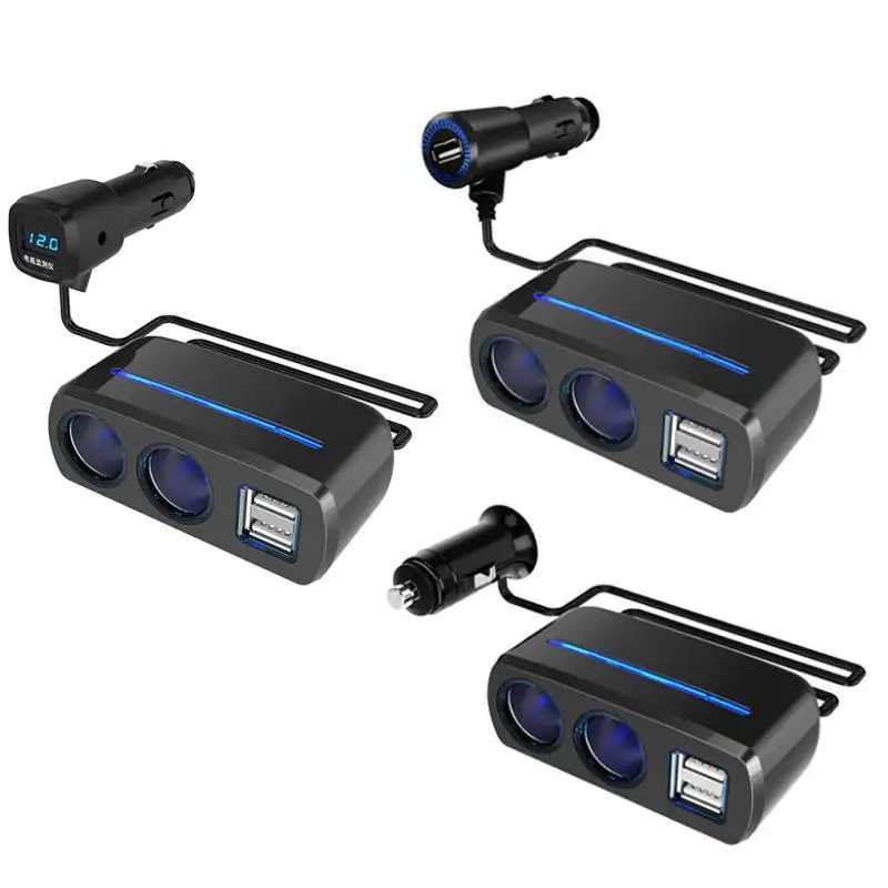 One With Two Car Charger Flash Charge With Voltage Display High Power Universal Cigarette Lighter Car Charger Quick Charge
One With Two Car Charger Flash Charge With Voltage Display High Power Universal Cigarette Lighter Car Charger Quick Charge