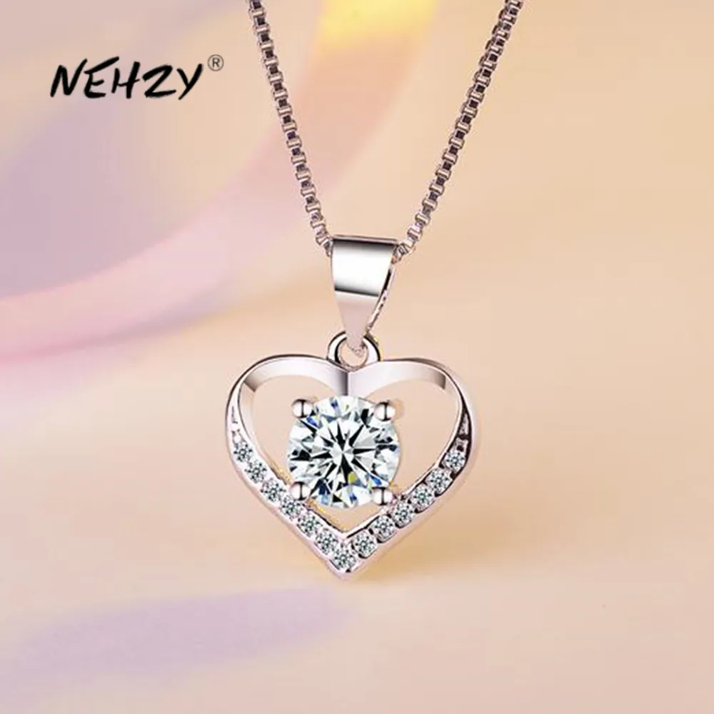 DAYIN 925 Stamp Silver New Woman Fashion Jewelry High Quality Crystal Zircon Heart-shaped Retro Pendant Necklace Length 45cm
DAYIN 925 Stamp Silver New Woman Fashion Jewelry High Quality Crystal Zircon Heart-shaped Retro Pendant Necklace Length 45cm