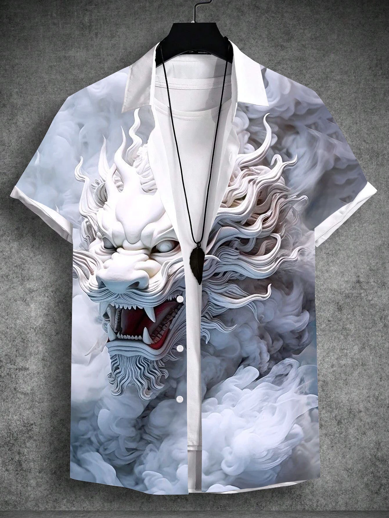 Shirt For Men Short Sleeve Oversize Tops Shirt Man Casual Tees 3d Dragon pattern Polyester Shirts Printed Short-sleeve Blouses
Shirt For Men Short Sleeve Oversize Tops Shirt Man Casual Tees 3d Dragon pattern Polyester Shirts Printed Short-sleeve Blouses