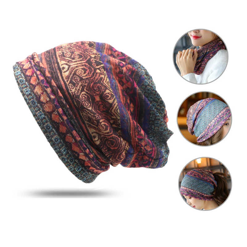 Fashion Print Women Hat Warm Autumn Winter Hat Knitted Hip-hop Beanie for Women Girls Head Wrap Cap Turban Hat High Quality
Fashion Print Women Hat Warm Autumn Winter Hat Knitted Hip-hop Beanie for Women Girls Head Wrap Cap Turban Hat High Quality