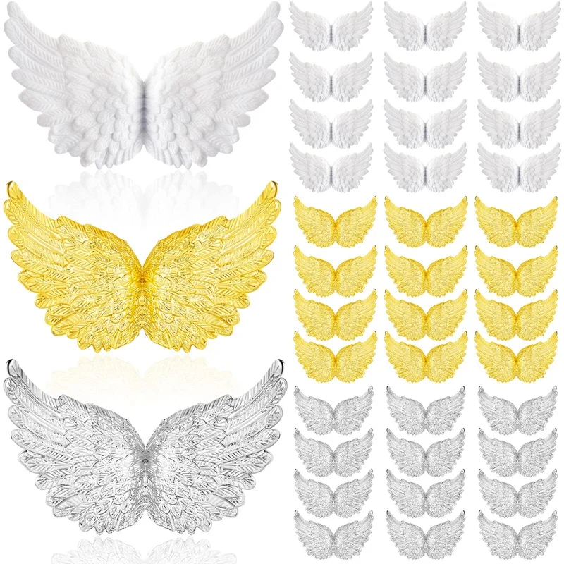 36Pcs Plastic Angel Wings For Crafts,Mini 3D White Angel Wing Ornament Patches, For Party Decor DIY Craft & Wedding Prop
36Pcs Plastic Angel Wings For Crafts,Mini 3D White Angel Wing Ornament Patches, For Party Decor DIY Craft & Wedding Prop