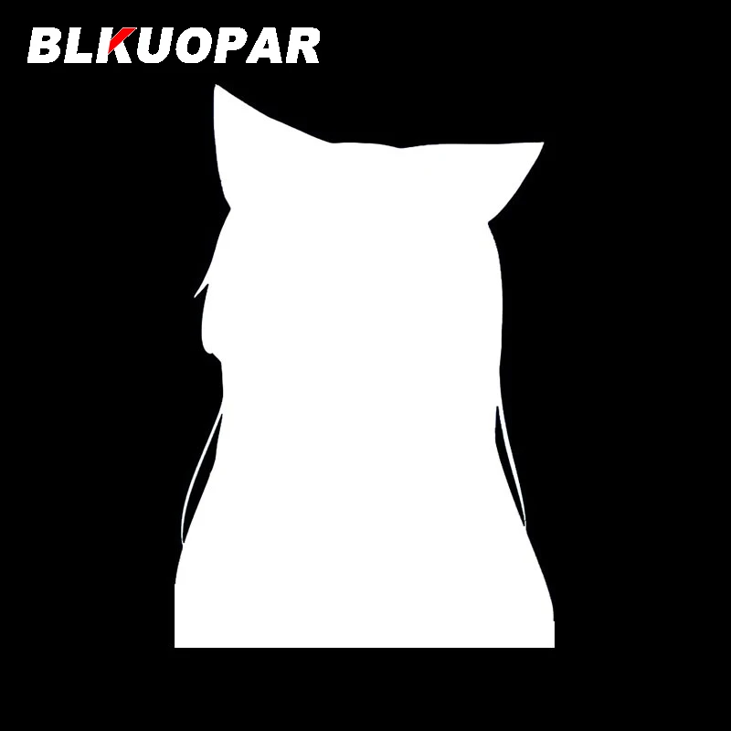 BLKUOPAR Fox Girl Car Stickers Vinyl Personality Decal Waterproof Sunscreen Windows Motorcycle Graphics Door Protector |