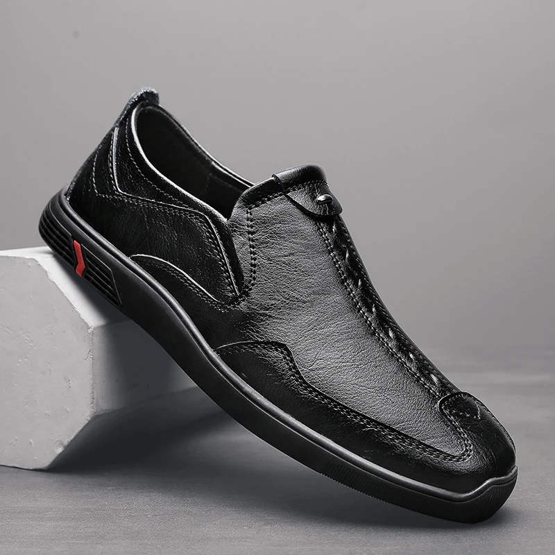 Мокасины мужские кожаные, мягкие удобные кроссовки, без шнуровки, повседневная обувь для офиса, черные коричневые
Мокасины мужские кожаные, мягкие удобные кроссовки, без шнуровки, повседневная обувь для офиса, черные коричневые