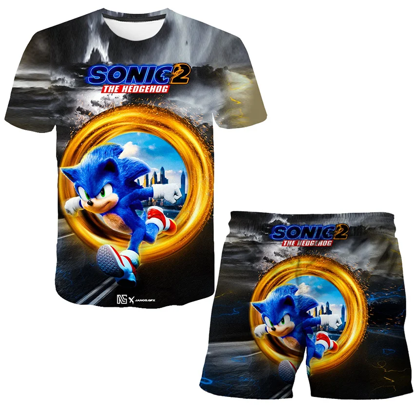 Children Clothes Kids Suit sonic 2 Children T shirt Set short Sleeve Tshirt Short Pant Tracksuit 2023 Summer Girl Boy Sportswear
Children Clothes Kids Suit sonic 2 Children T shirt Set short Sleeve Tshirt Short Pant Tracksuit 2023 Summer Girl Boy Sportswear