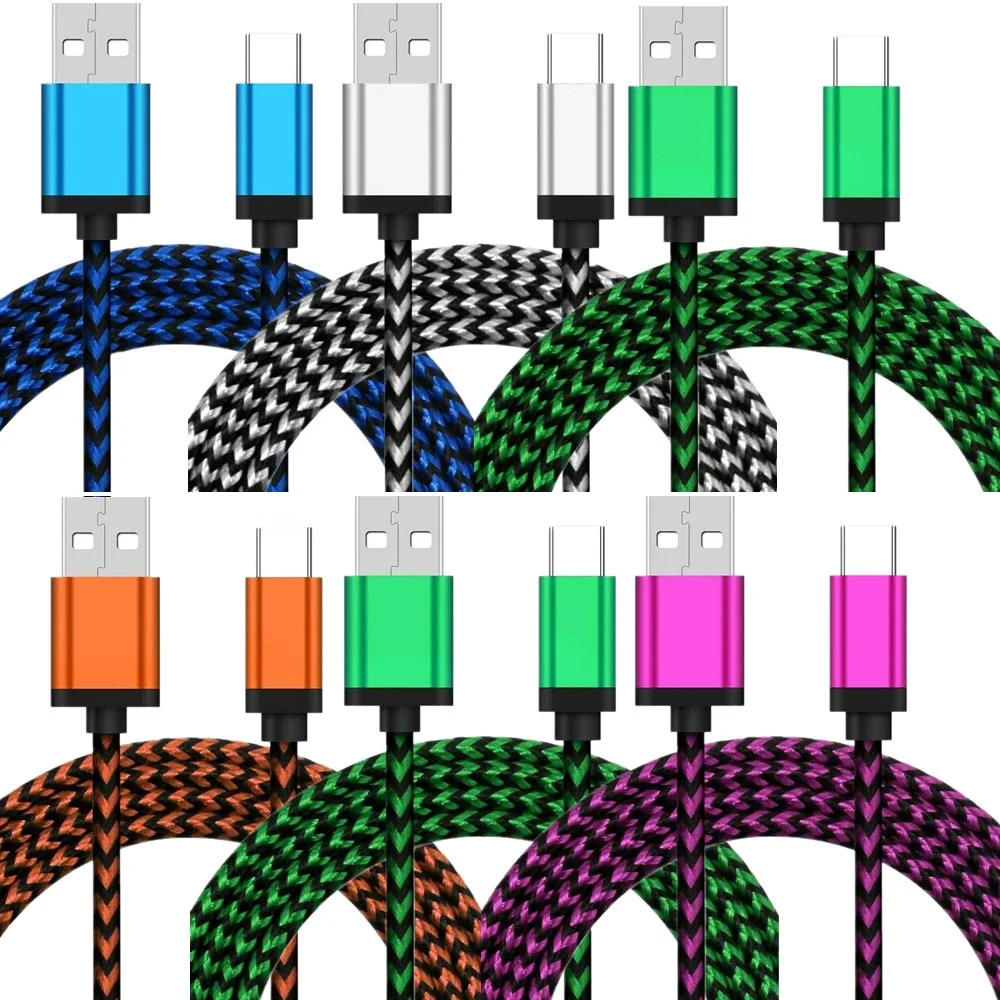 

3M 2M 1M Type c Usb Cable 5V 2.4A Charging Data Fast Charger Cable For Samsung Xiaomi Phone Charger Cable Micro usb Braid Wire