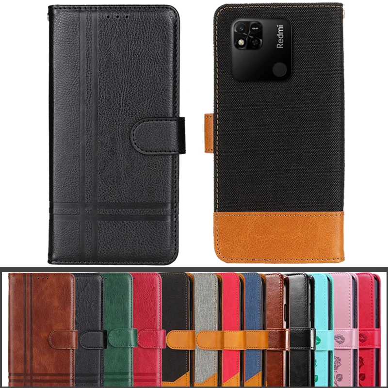 Чехол для Redmi 10A 10 A 220233 L2G L2C L2I Мягкий кожаный чехол-кошелек с откидной крышкой