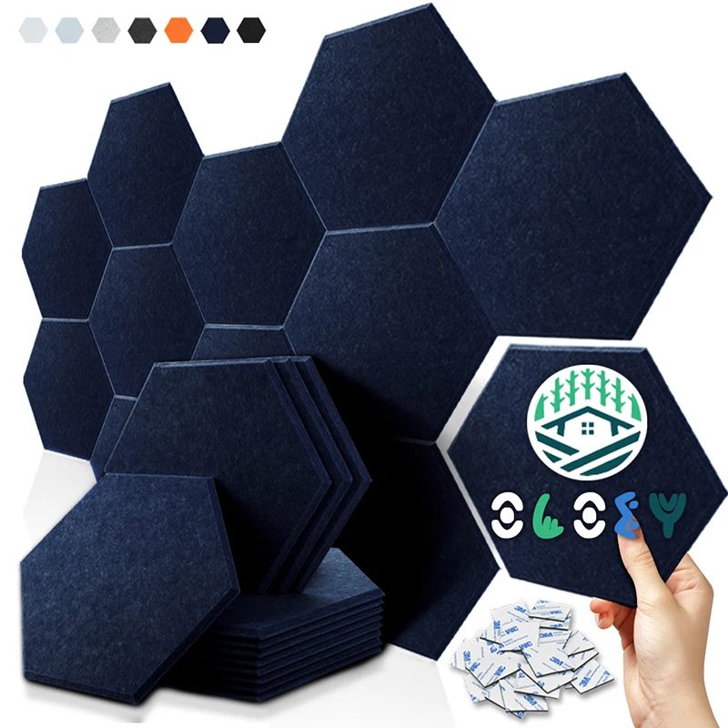 Acoustic Absorption Material Panel 12 Pcs Sound Proof Wall Panels Treatment For Home Studio Noise Insulation Door Sealing Strip
Acoustic Absorption Material Panel 12 Pcs Sound Proof Wall Panels Treatment For Home Studio Noise Insulation Door Sealing Strip