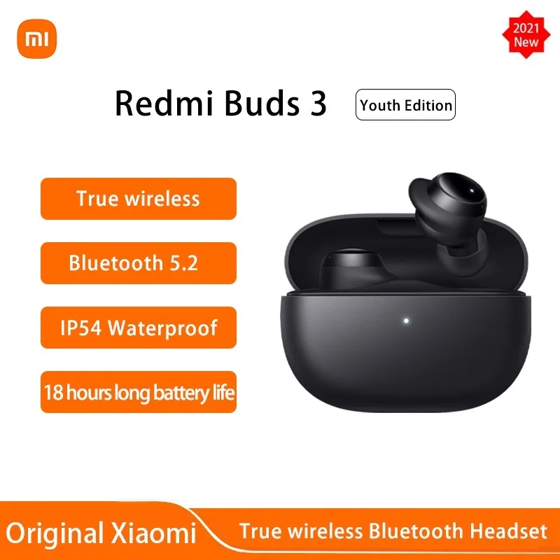 Беспроводные наушники Xiaomi Redmi Buds 3 Lite Youth Edition, TWS, Bluetooth 5,2, влагозащита IP54, батарея 18 часов, Mi Ture
Беспроводные наушники Xiaomi Redmi Buds 3 Lite Youth Edition, TWS, Bluetooth 5,2, влагозащита IP54, батарея 18 часов, Mi Ture
