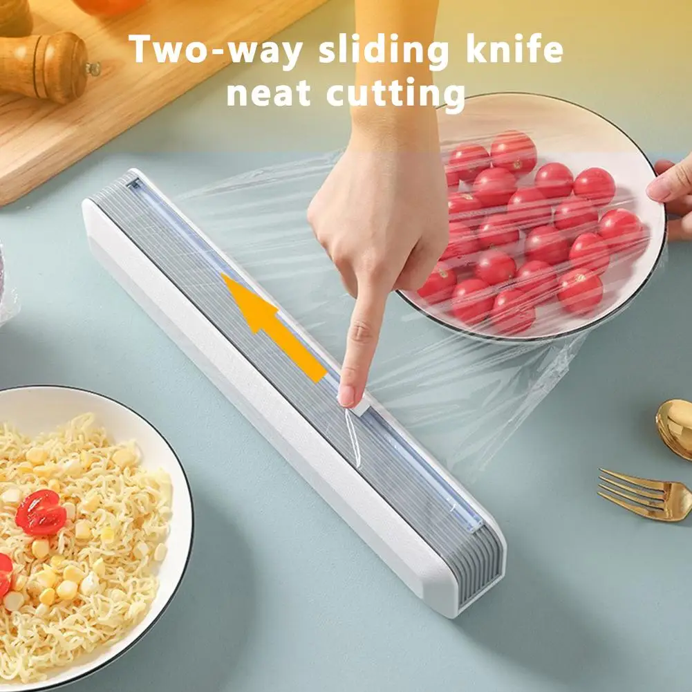 Plastic Wrap Dispenser Kitchen Tools Cling Food Wrap Cutter Dispenser Film Cutter Storage Holder Kitchen Accessories Cling Wrap
Plastic Wrap Dispenser Kitchen Tools Cling Food Wrap Cutter Dispenser Film Cutter Storage Holder Kitchen Accessories Cling Wrap