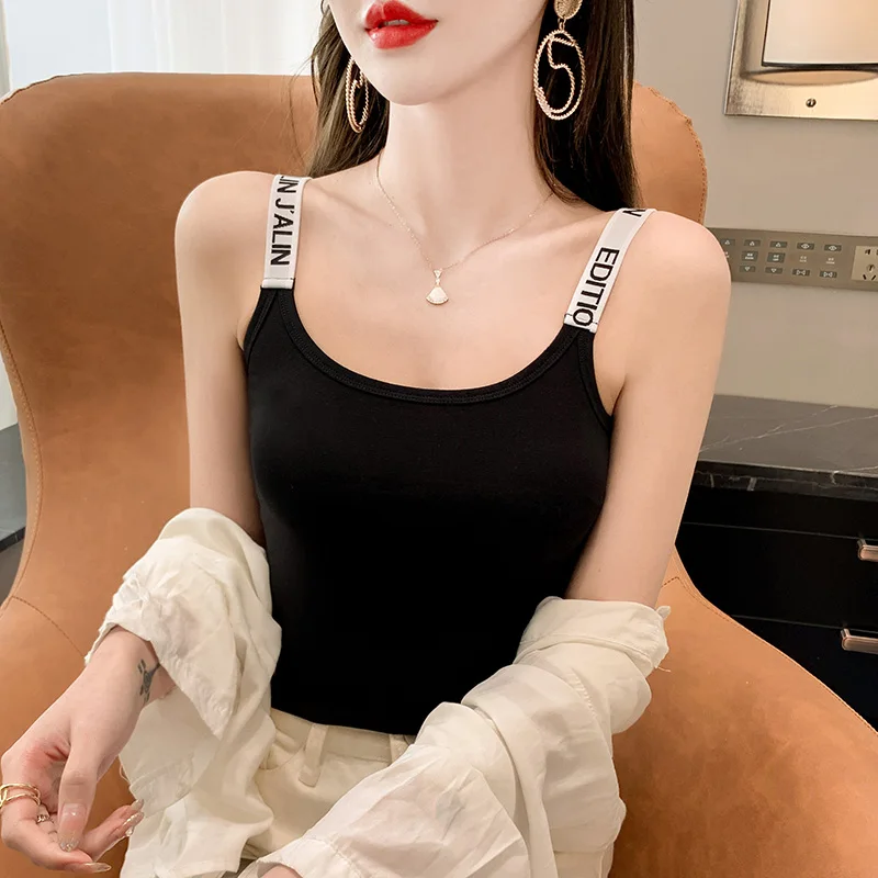 3893#Real Shot Pure Cotton Camisole WomenTT-shirt Inner Wear Outer Wear Summer Internet Hot Short Beauty Back Sweet and Spicy To
3893#Real Shot Pure Cotton Camisole WomenTT-shirt Inner Wear Outer Wear Summer Internet Hot Short Beauty Back Sweet and Spicy To
