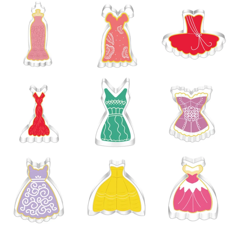 DIY Wedding Skirt Cookie Mold Stainless Steel Cookies Pastry Baking Cutter Chocolate Kitchen Baking Tool Cake Topper Supplies
DIY Wedding Skirt Cookie Mold Stainless Steel Cookies Pastry Baking Cutter Chocolate Kitchen Baking Tool Cake Topper Supplies