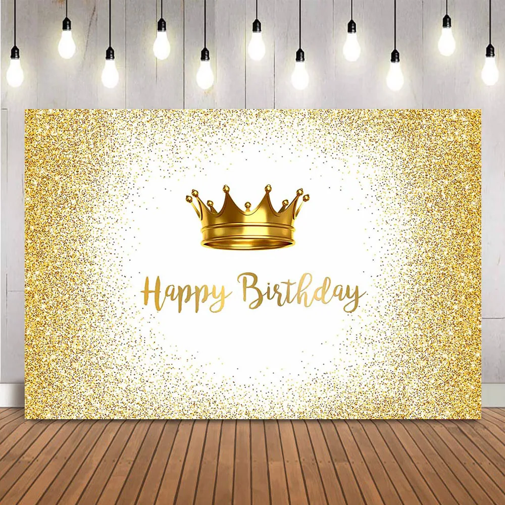 Happy Birthday Gold Glitter Photo Backdrop Royal Crown Prince Photocall Background for Studio Newborn Kids Children Photo Props
Happy Birthday Gold Glitter Photo Backdrop Royal Crown Prince Photocall Background for Studio Newborn Kids Children Photo Props