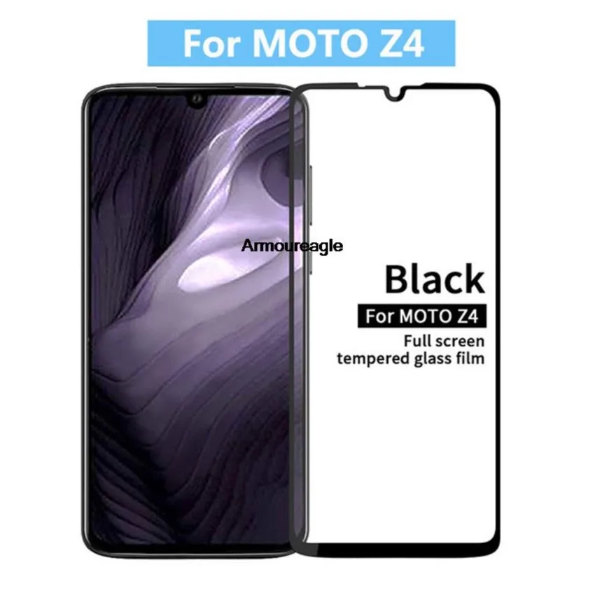 3d закаленное стекло для Motorola moto z4 полное покрытие защитная пленка 9h экрана защита