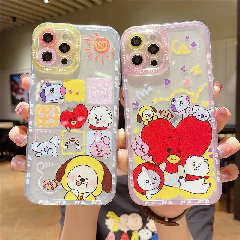 Kawaii BT21 Новый чехол для телефона с аниме милый мультяшный силиконовый чехол для телефона подарок на день рождения для iPhone 11/12/13 ProMax X XS XR
Kawaii BT21 Новый чехол для телефона с аниме милый мультяшный силиконовый чехол для телефона подарок на день рождения для iPhone 11/12/13 ProMax X XS XR