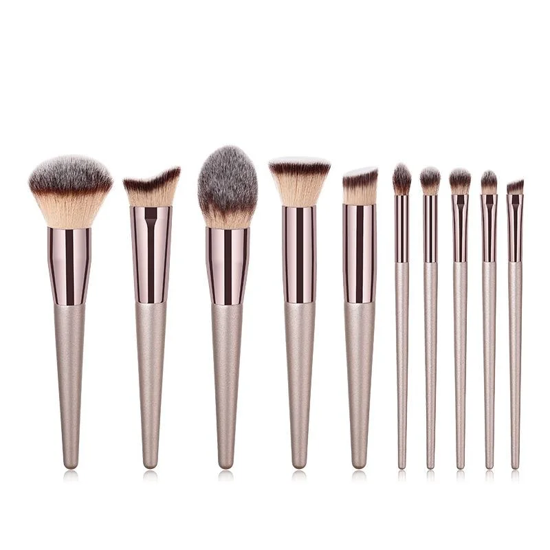 10Sets 4/10/14pcs Champagne makeup brushes set for cosmetic foundation powder blush eyeshadow blending make up brush beauty tool
10Sets 4/10/14pcs Champagne makeup brushes set for cosmetic foundation powder blush eyeshadow blending make up brush beauty tool