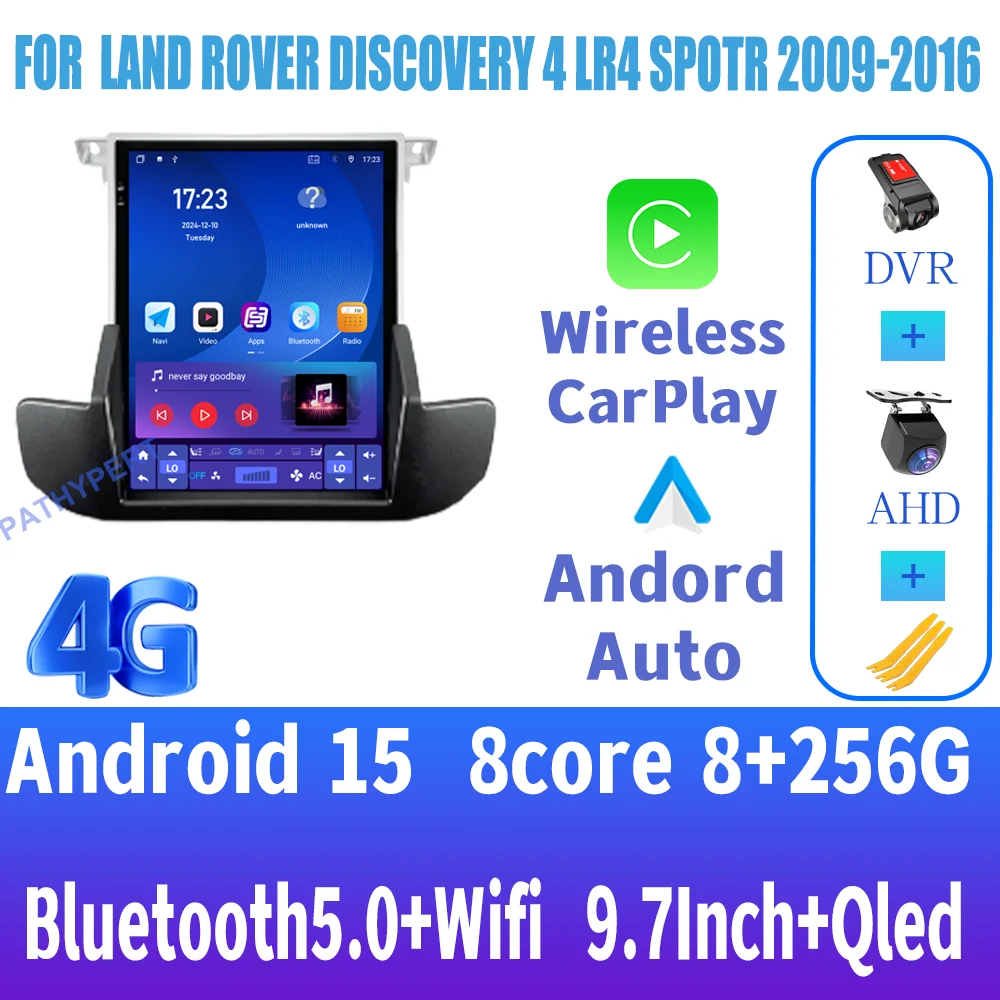 Android 15 для Land Rover Discovery 4 LR4 Spotr 2009-2016 Автомобильный мультимедийный плеер Радио Авто Bluetooth Стерео GPS Carplay 4G WiFi
Android 15 для Land Rover Discovery 4 LR4 Spotr 2009-2016 Автомобильный мультимедийный плеер Радио Авто Bluetooth Стерео GPS Carplay 4G WiFi