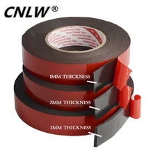 1 PCS 1mm-2mm-3mm Thickness Strong Double side Adhesive foam Tape 10mm-50mm for Mounting Fixing Pad Sticky