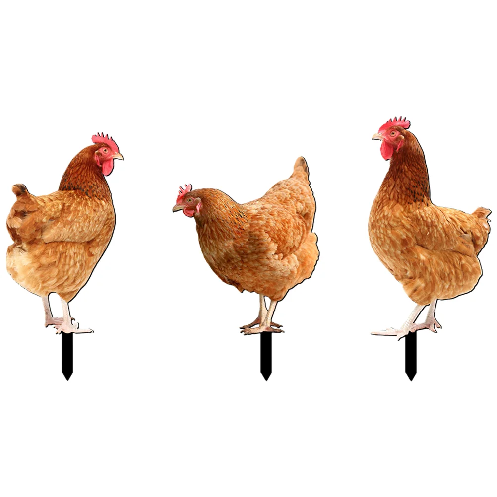 3pcs Chicken Stakes Garden Decoration Garden Hen Insert Stakes Simulated Chicken Lawn Stakes
3pcs Chicken Stakes Garden Decoration Garden Hen Insert Stakes Simulated Chicken Lawn Stakes