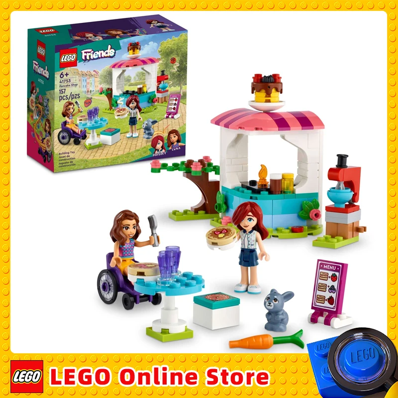 

LEGO Friends Pancake Shop 41753 Building Toy Set Pretend Creative Fun for Boys and Girls Ages 6+ with 2 Mini-Dolls Accessories