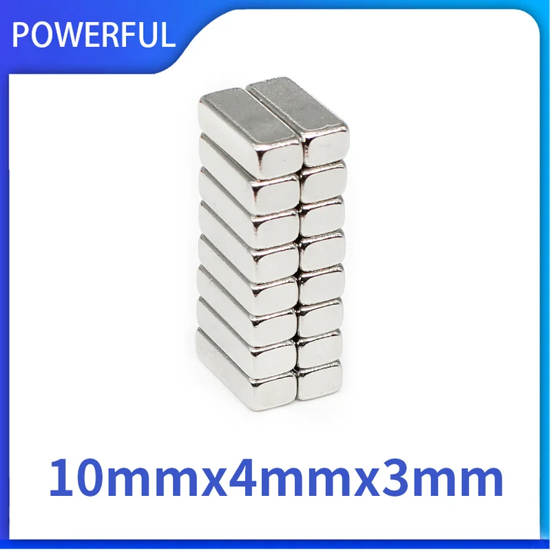 10~500PCS 10x4x3mm Block Neodymium Magnet 10x4x3mm Super Powerful Magnet Permanent Magnetic Rectangle Magnet 10*4*3mm
10~500PCS 10x4x3mm Block Neodymium Magnet 10x4x3mm Super Powerful Magnet Permanent Magnetic Rectangle Magnet 10*4*3mm