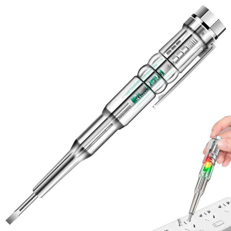 Voltage Tester Live Nulls Wire Tester Electrical Tester Pen With LED Color Light Nulls Live Wires Voltage Detector Adjustable
Voltage Tester Live Nulls Wire Tester Electrical Tester Pen With LED Color Light Nulls Live Wires Voltage Detector Adjustable