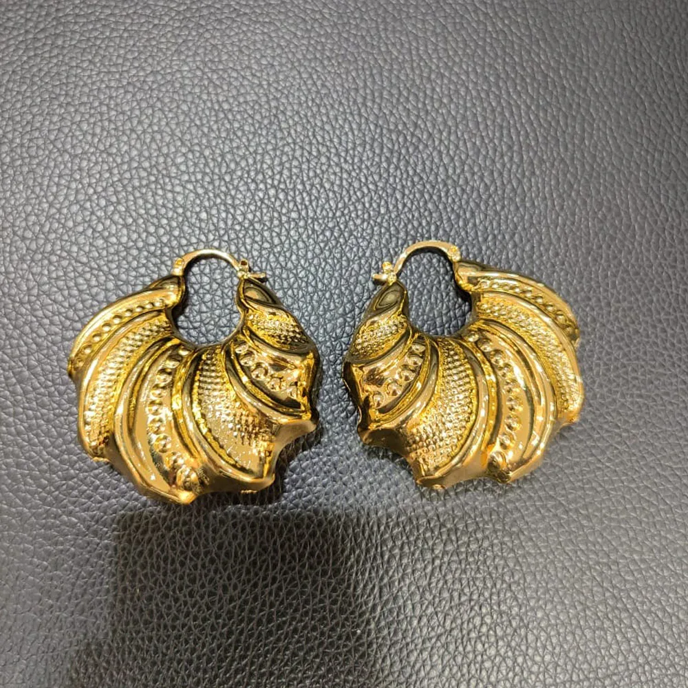 Round Earrings Jewelry for Women Fashion African Dubai Gold Color Dangler Earrings Copper Large Double Studs for Wedding Party
Round Earrings Jewelry for Women Fashion African Dubai Gold Color Dangler Earrings Copper Large Double Studs for Wedding Party