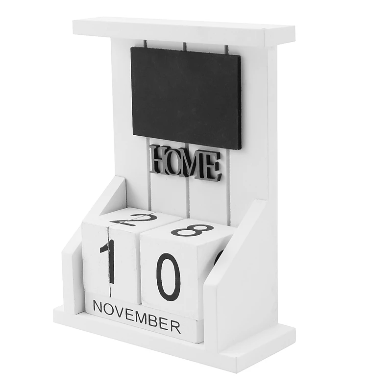 Wooden Desk Block Calendar-Perpetual Calendar Month Date Display Home Office Decoration (White)
Wooden Desk Block Calendar-Perpetual Calendar Month Date Display Home Office Decoration (White)