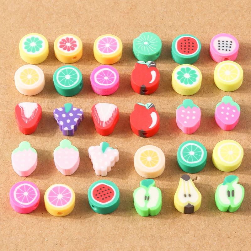 30Pcs/Lot Mix Fruit Shape Charms Polymer Clay Bead Pendant for Jewelry Making DIY Fahion Necklace Bracelet Earring Accessories
30Pcs/Lot Mix Fruit Shape Charms Polymer Clay Bead Pendant for Jewelry Making DIY Fahion Necklace Bracelet Earring Accessories