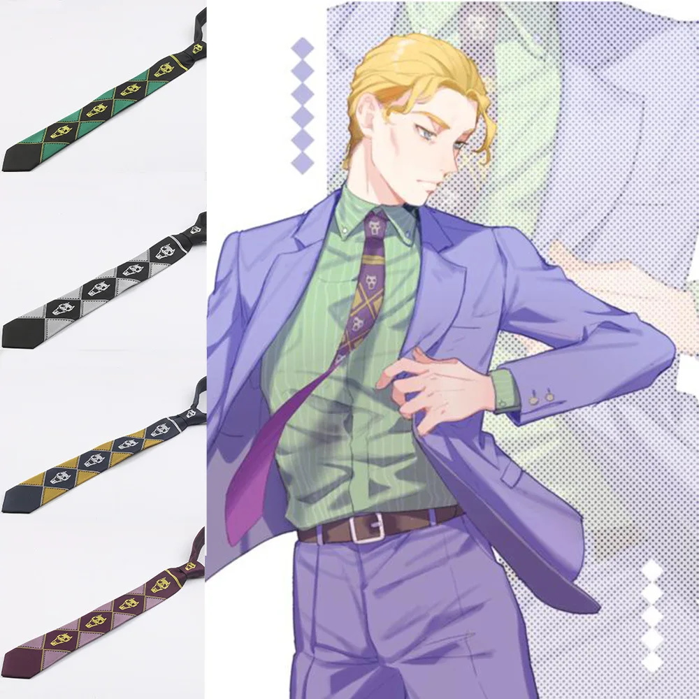 Anime JoJo's Bizarre Adventure Kira Yoshikage Cosplay Tie KILLER QUEEN Skull Neck Heavens Door Cosplay Costume Prop 
Anime JoJo's Bizarre Adventure Kira Yoshikage Cosplay Tie KILLER QUEEN Skull Neck Heavens Door Cosplay Costume Prop